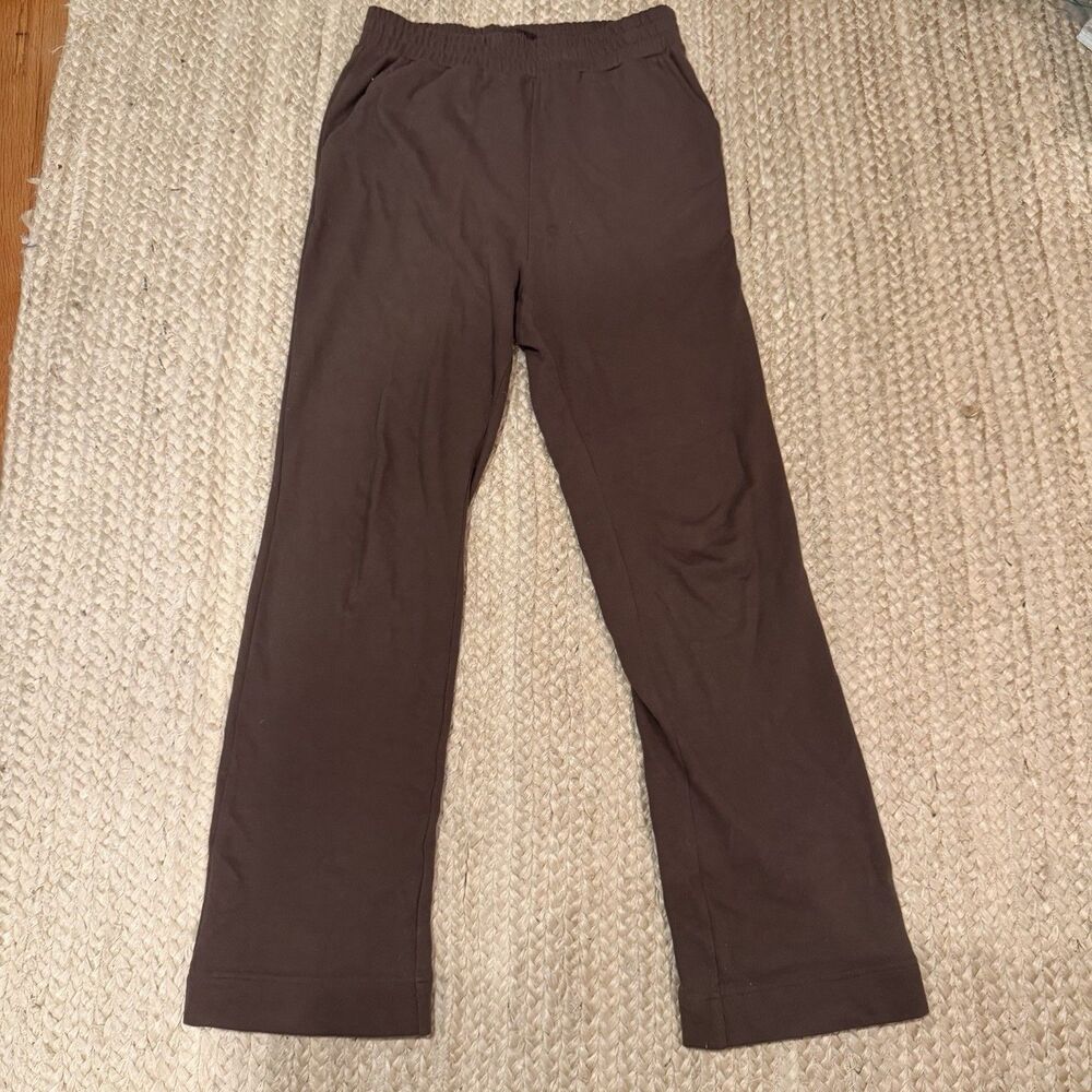 NUUDS Sweatpants Wide Leg  Chocolate, Brown, Women’s Medium Pockets